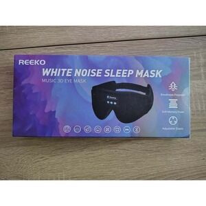REEKO White Noise Sleep Mask Music 3D Eye Mask Bluetooth Soft Memory Foam